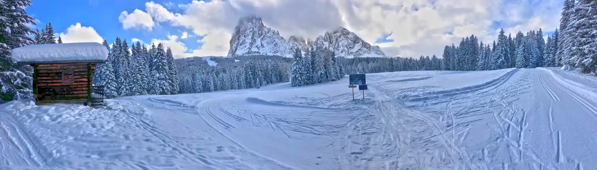 Langlaufpiste-monte-pana Cross-country skiing area Monte Pana, S. Cristina, Val Gardena