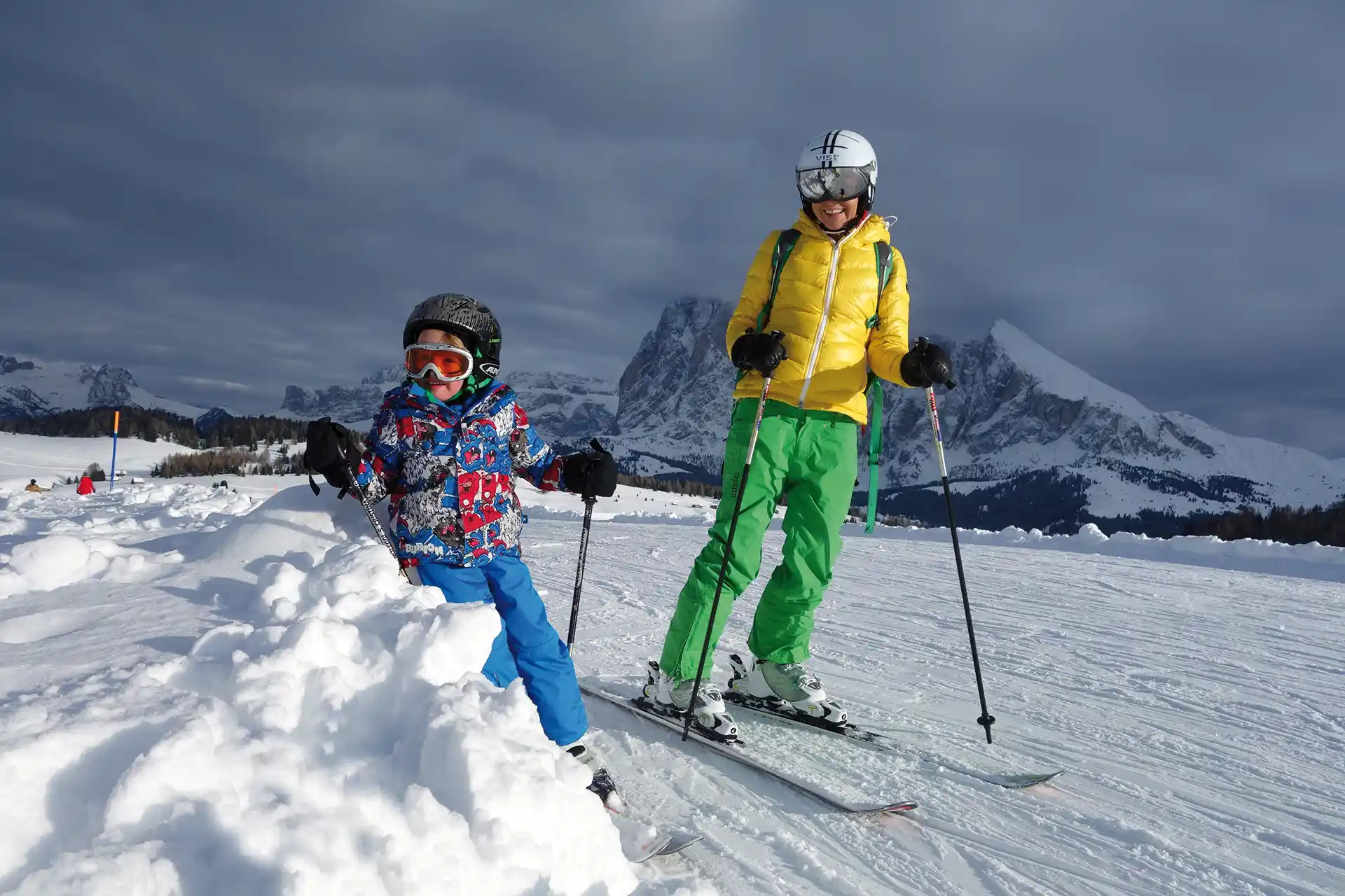 Marion-Noah-sugli sci Intersport Rent - Skifahren mit Kind auf der Seiser Alm