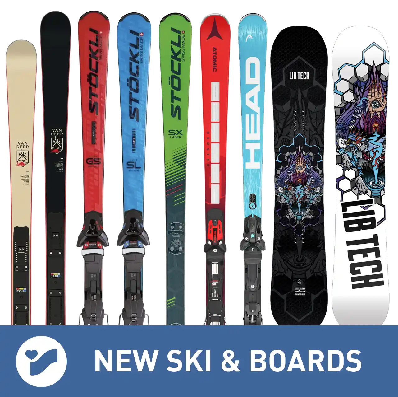 new skis and snowboards for rent - intersport val gardena