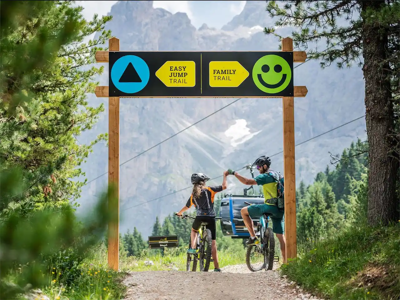 Partenza Trail Arena Piz-Sella, Val Gardena, dolomitit