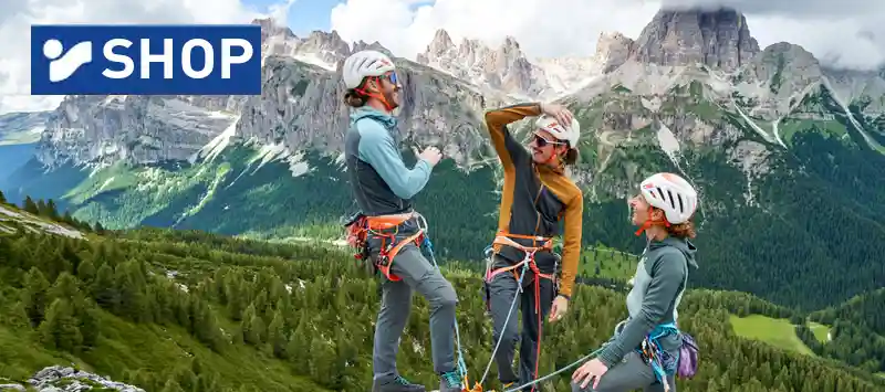Sommer climbing in the Dolomites